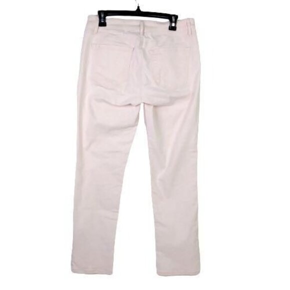 Loft Womens 29/8T 32x29 Light Pink Jeans Curvy Crop Cuffed Stretch Denim Casual - Picture 11 of 12